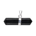 Horizontal Pendant of Obsidian Bitermined Horizontal