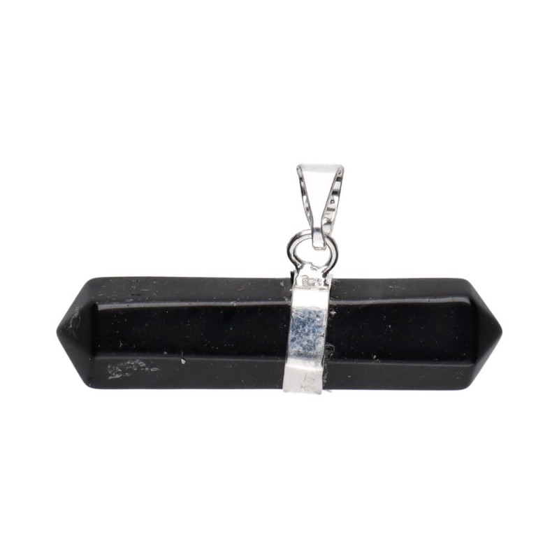 Collana in Obsidiana Biterminata Orizzontale