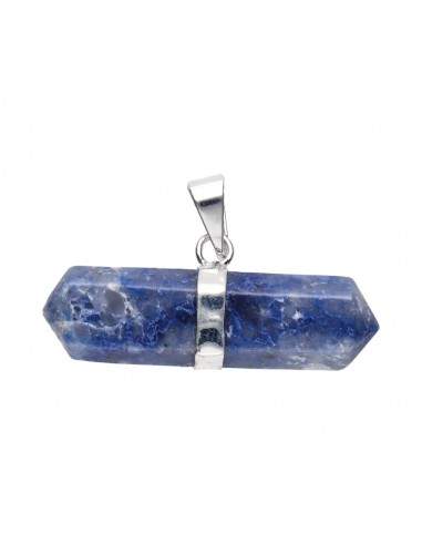 Colgante di Quarzo Blu Biterminato...