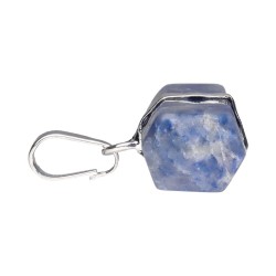 Pendente in Quarzo Blu Biterminale Orizzontale