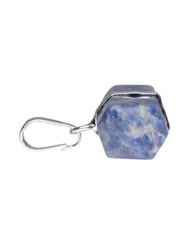 Colgante di Quarzo Blu Biterminato...