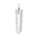 Colgante Punta de Cuarzo Blanco Pulida