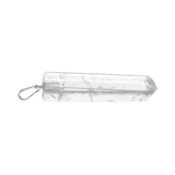 Pendente Punta di Quarzo Bianco Lucidato