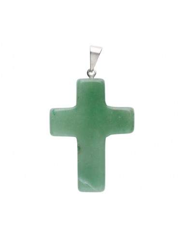 Colgante Croce di Quarzo Verde