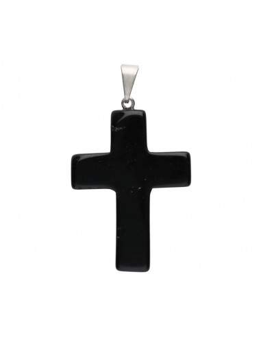 Croce pendente in ossidiana