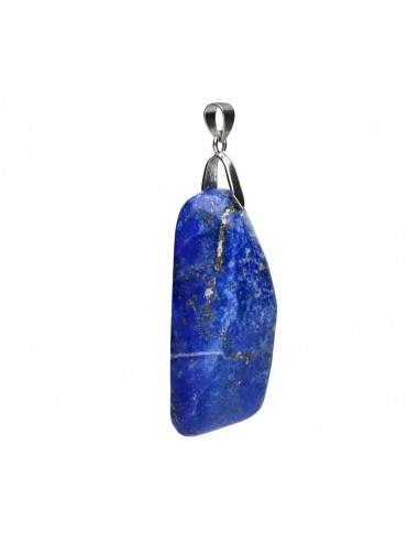 Large Lapis Lazuli Rhodium Plated...
