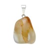 Pendentif Quartz hématoïde plaqué rhodium