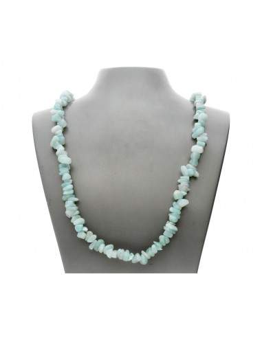 Collana con chip di amazonite