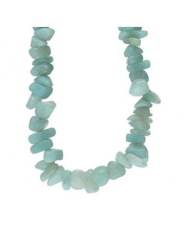 Collana con chip di amazonite