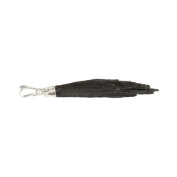 Pendente di Cianite Nera con Bagno d'Argento