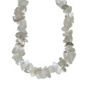Colar de lascas de quartzo rutilado