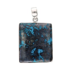 Pendente in Crisocola in Argento Sterling 925 (64)