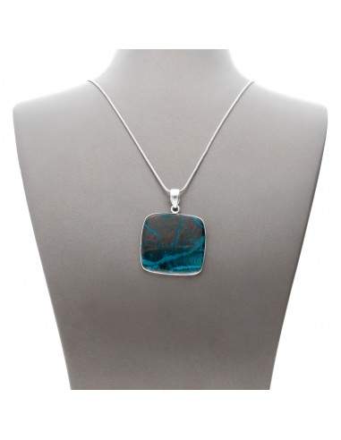 Chrysocolla Pendant in 925 Sterling...