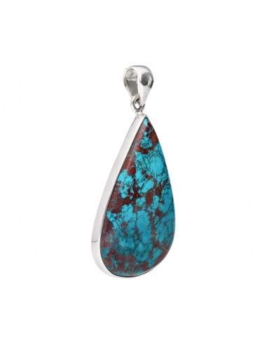 Chrysocolla Pendant in 925 Sterling...