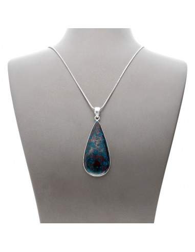 Ciondolo di Shattuckite in Argento...