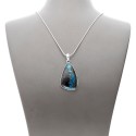 Chrysocolla Pendant in 925 Sterling Silver (51)