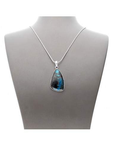 Chrysocolla Pendant in 925 Sterling...