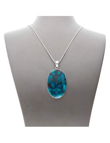 Chrysocolla Pendant in 925 Sterling...