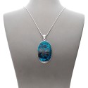 Pendentif en argent 925 Chrysocolla (47)