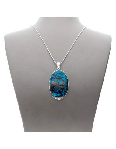 Chrysocolla Pendant in 925 Sterling...