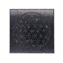 Flor da vida da placa de Shungite Polida