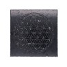 Plaque de shungite polie Fleur de vie
