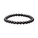 Bracelet de Shungite boule lisse 6mm | Vives de la Cortada