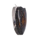 Resin Orgonite Heart Pendant with Shungite in Resin Style