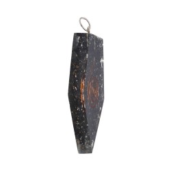 Collana Pentagonale in Stile Orgonite in Resina con Shungite