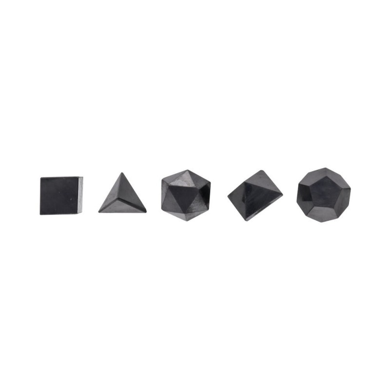 Gioco di Forme Platoniche in Shungite