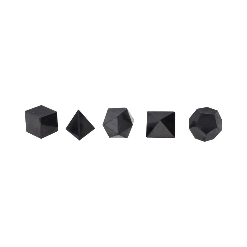 Gioco di Forme Platoniche in Shungite