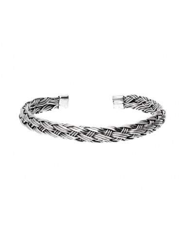 Bracciale intrecciato in argento...