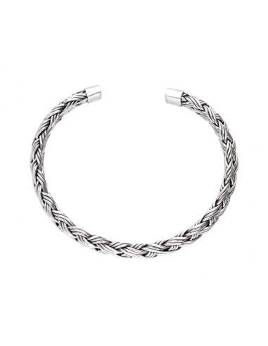 Bracciale intrecciato in argento...