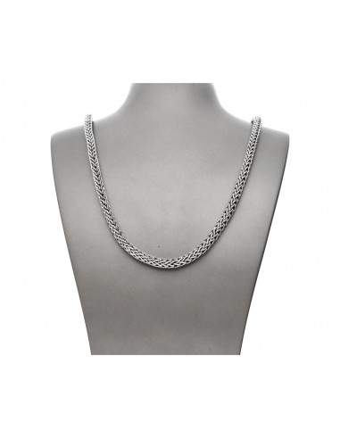 Catena intrecciata in argento...