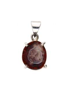 Agate Geodin Pendant in 925...