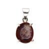Pendentif Géodine en Agate et Argent 925 (H)
