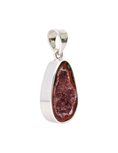 Agate Geodino Pendant in 925 Sterling...