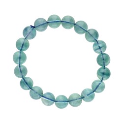 Bracciale in Fluorite Blu 10mm