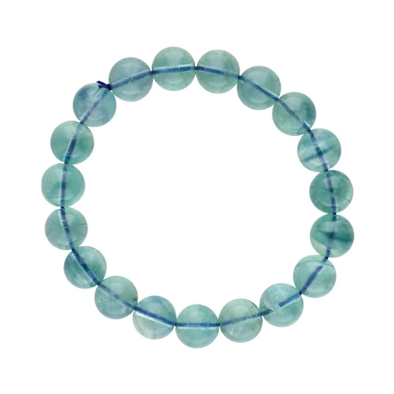 Bracciale in Fluorite Blu 10mm
