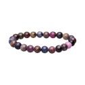 Pulseira de safira multicolorida 8mm