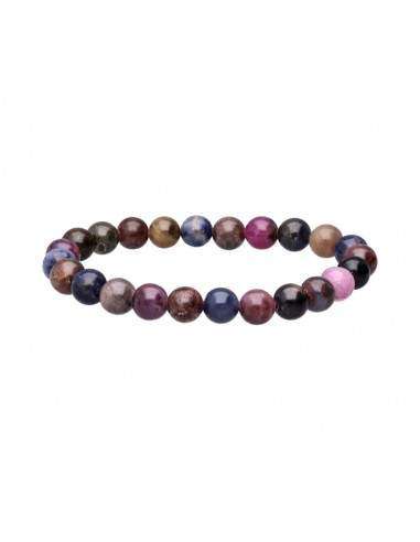 Pulsera di Zaffiro Multicolore 8mm