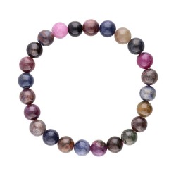 Bracciale in Zaffiro Multicolore 8mm