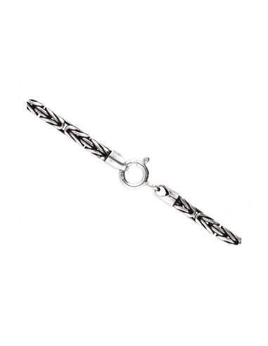 Catena intrecciata in argento...