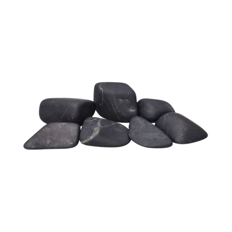 Pietre levigate di shungite da 7 × 5 cm.