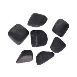 Pietre levigate di shungite, finitura opaca, 7x5 cm
