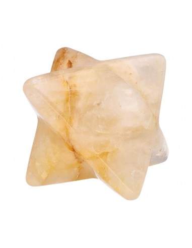 Merkaba di Quarzo Guaritore Dorato