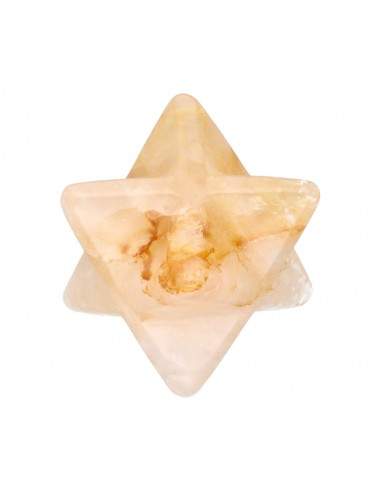 Merkaba di Quarzo Guaritore Dorato