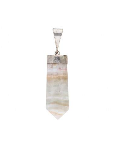 Ciondolo in calcite blu in argento...