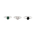925 Sterling Silver Ring with Random Minerals