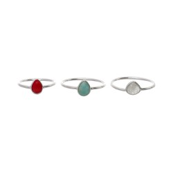 Anello con Minerale Casuale in Argento Sterling 925